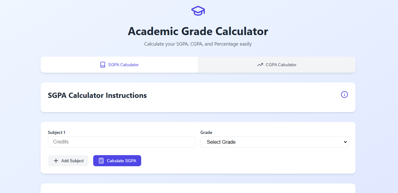 Academic Grade Calculator